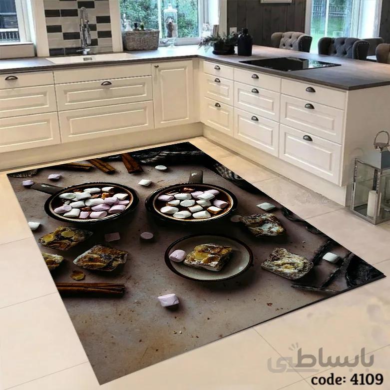 فرشینه اشپزخانه طرح هات چاکلت 4109