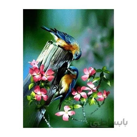 نخ و نقشه تابلو فرش گل کد 34 طرح وصال