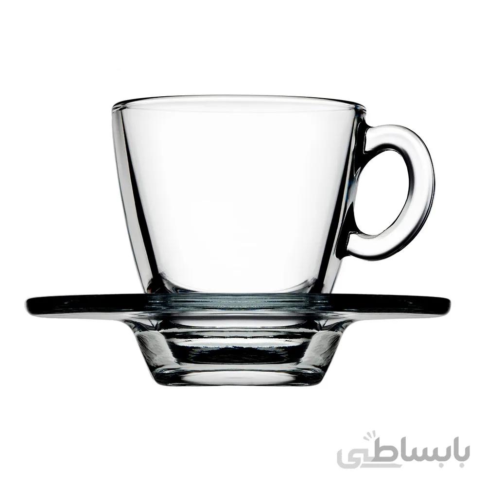 ست فنجان و نعلبکی پاشاباغچه (Pasabahce) مدل Aqua