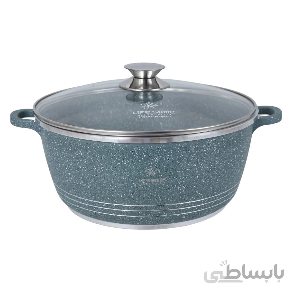 قابلمه گرانیتی لایف اسمایل مدل LIFEP7 36 ا LIFESMILE LIFEP7-36 Granite Coated Soup Pot