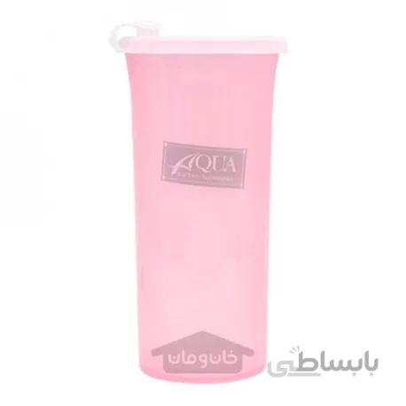 لیوان درب دار بلند اکوا با جای نی 450 میلی لیتر Aqua (ساخت ژاپن)