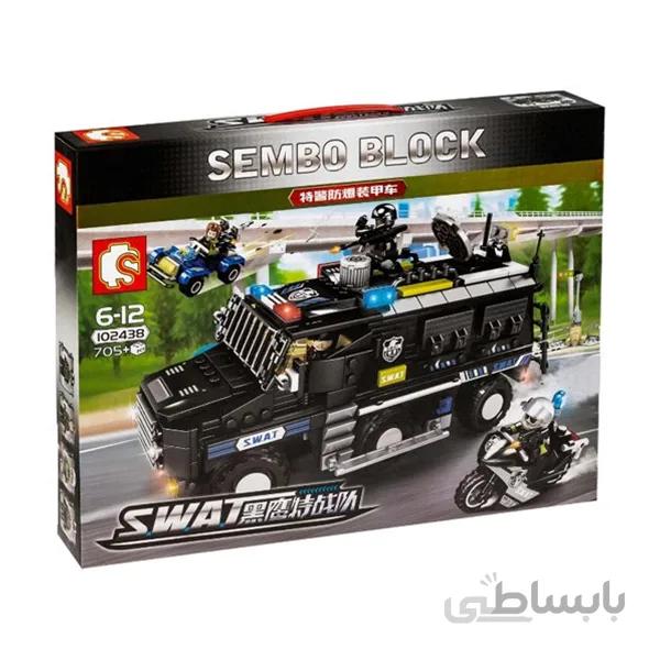 لگو ماشین ضدشورش مدل SWAT کد SY 102438