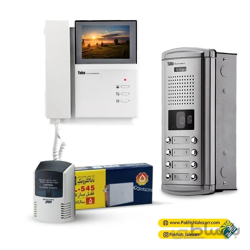 پکیج کامل آیفون تصویری مانیتور 4.3 اینچ مدل 1040 و پنل سپهر تابا الکترونیک