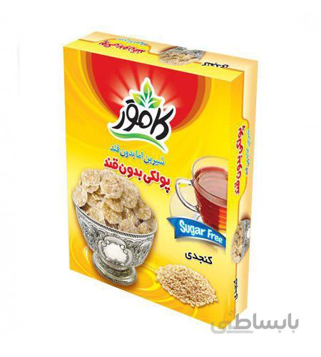 پولکی کامور کنجدی بدون قند و رژیمی حجم 150 گرم