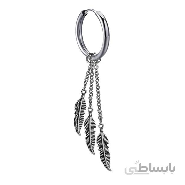 پیرسینگ گوش طرح پر کد p901