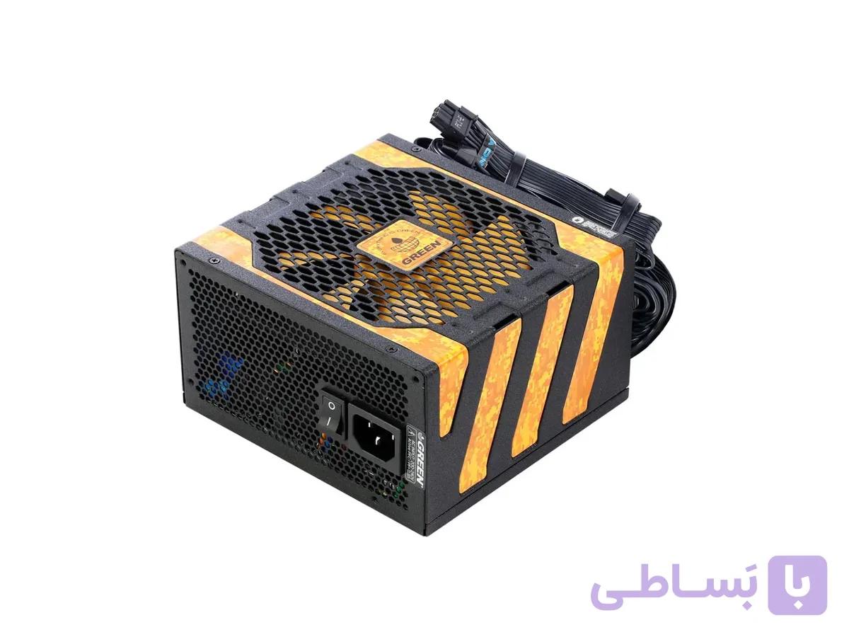 پاور گیمینگ 500 وات گرین GP500A-UK Plus