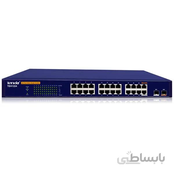 سوییچ هوشمند 24 پورت 10/100 تندا تی ای اچ 1224