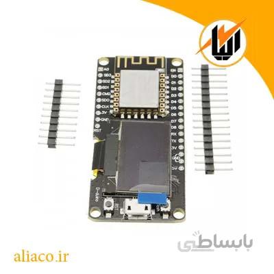 برد توسعه NodeMCU با نمایشگر OLED دارای هسته وای فای ESP