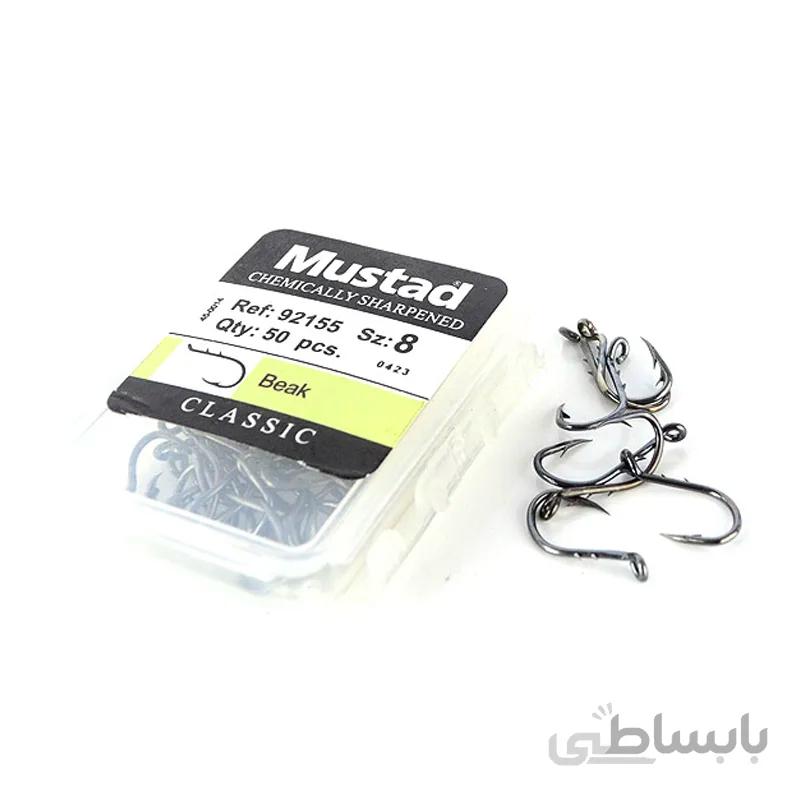 قلاب مشکی موستاد سایز 8 بسته 10 عددی