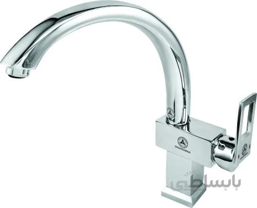 شیر ظرفشویی قهرمان مدل فلت کروم ا kitchen tap gahreman model Flat