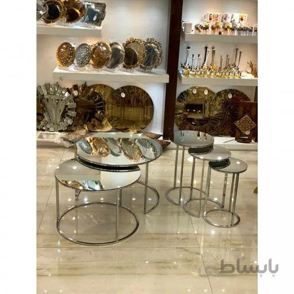 ست عسلی و جلومبلی حلقه ایی