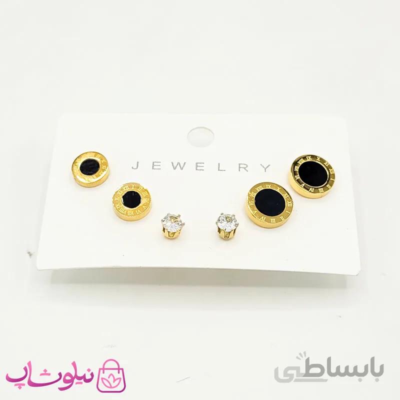 پک گوشواره میخی دخترانه طرح بولگاری