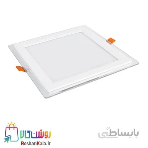 چراغ توکار گلاریس ۱۸ وات مربعی پارس شعاع توس