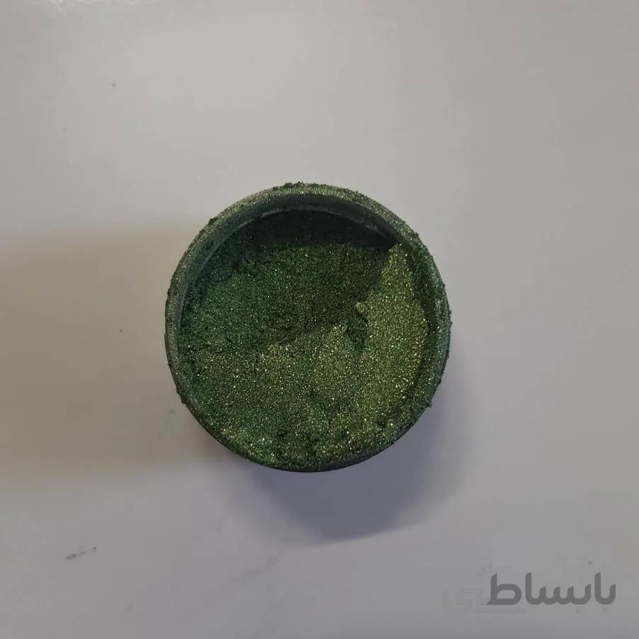 رنگ پودری صدفی سبز یشمی روشن