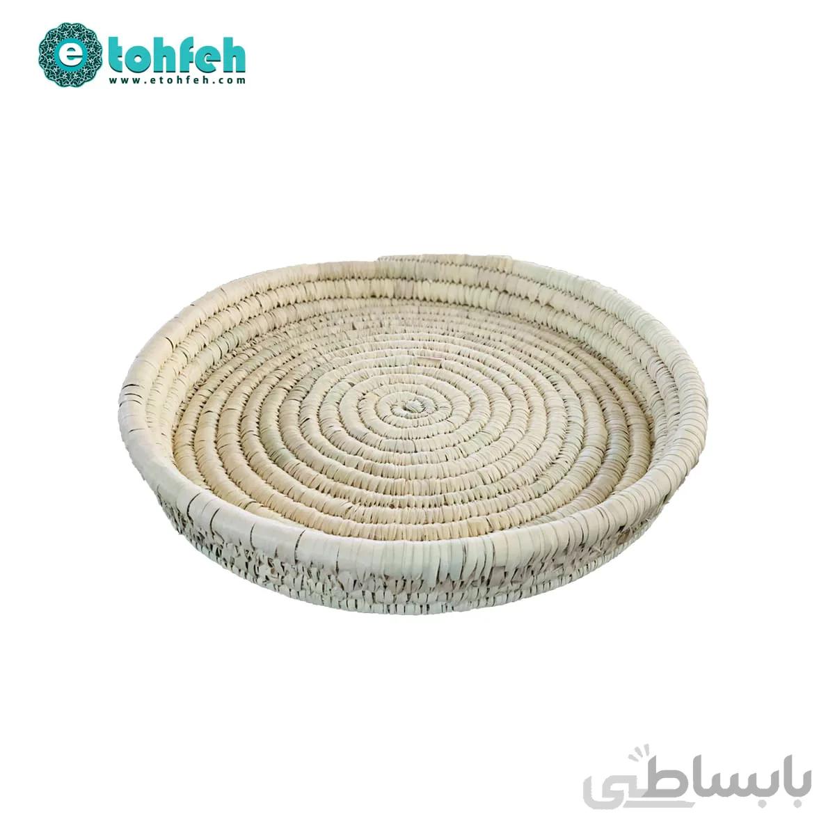سینی حصیری لبه دار