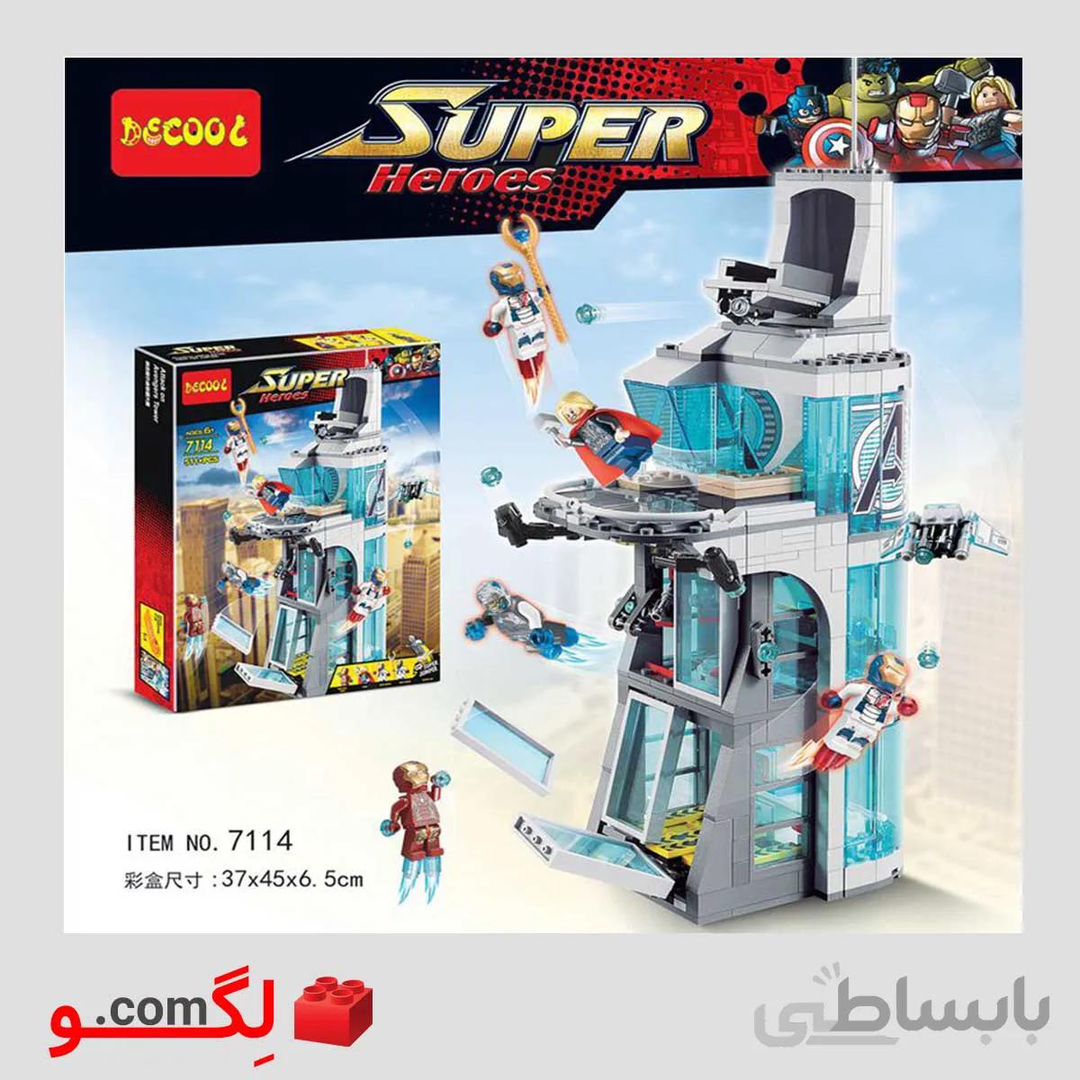 لگو اونجرز و برج تونی استارک مدل Decool 7114