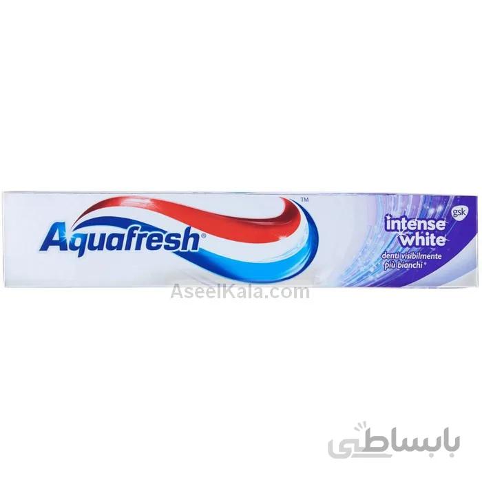 خمیر دندان سفید کننده آکوا فرش Aquafresh مدل Intense White حجم 75 میل