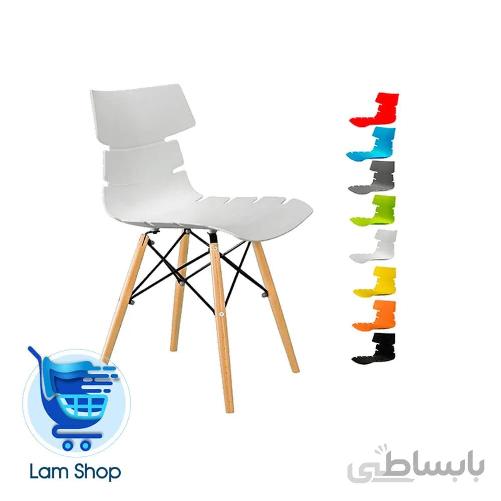 صندلی مرجان پایه چوبی M500 بنیزان