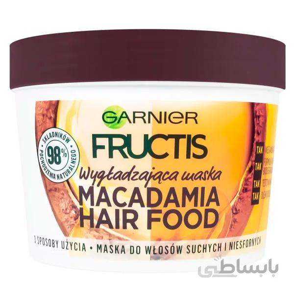 ماسک صاف کننده مو سری هیر فود مدل آبرسان گارنیه حجم 390 میل ا Hydra Hair Food Smooth Hair mask Garnier