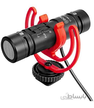 میکروفن شاتگان بویا BOYA MM1 PRO ا BOYA BY-MM1 PRO Ultracompact Camera-Mount Dual-Capsule Shotgun Microphone