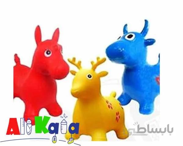 حیوانات بادی پرشی کودک گاو بادی Baby jumping animals