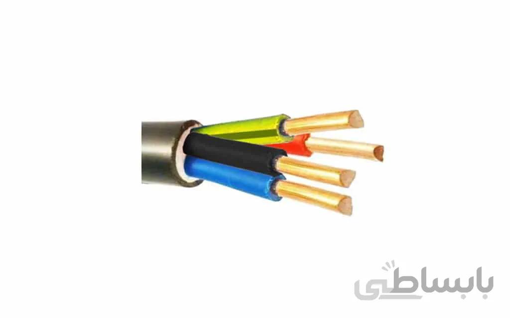 کابل برق زمینی 4 رشته سایز 1.5 تا 25 خراسان افشارنژاد ا Ground power cable 4 wires size 1.5 to 25 Khorasan Afsharnejad