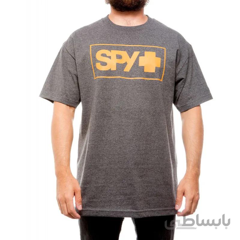 تیشرت مدل Spy - Boxed T-Shirt Charcoal w/ Orange