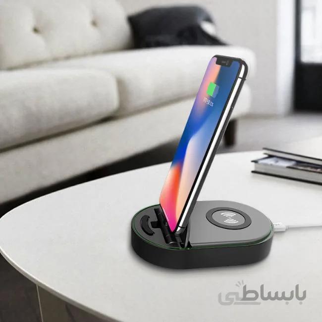 داک شارژ وایرلس لایتنینگ TOTU charging dock /QI-Lightning ا TOTU charging dock /QI-Lightning