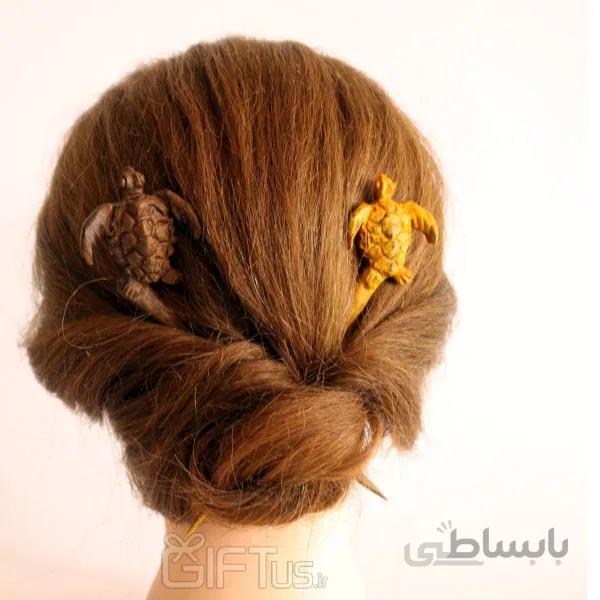 گیره مو طرح لاک پشت