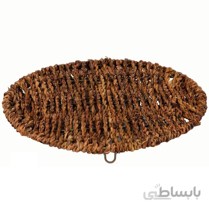 زیر پیتزایی حصیری سایز کوچیک مارک وود من