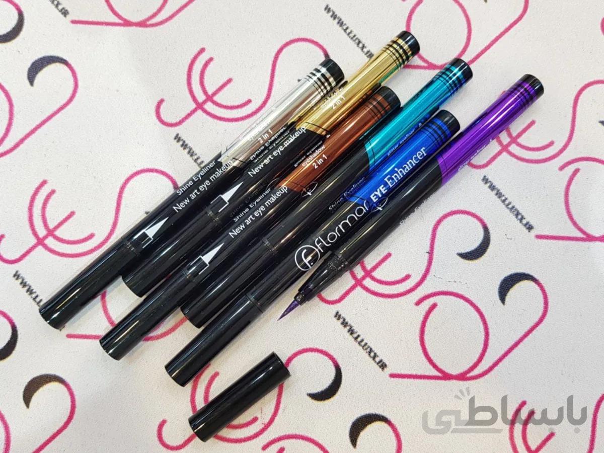 خط چشم رنگی اکلیلی فلورمار flormar مدل شاین آی لاینر shine eyeliner