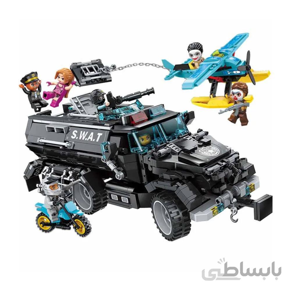 اسباب بازی لگو ساختنی اتومبیل زرهی ضد شورش مدل ENLIGHTEN 1930 Antiriot Armored Car-اسباب بازی