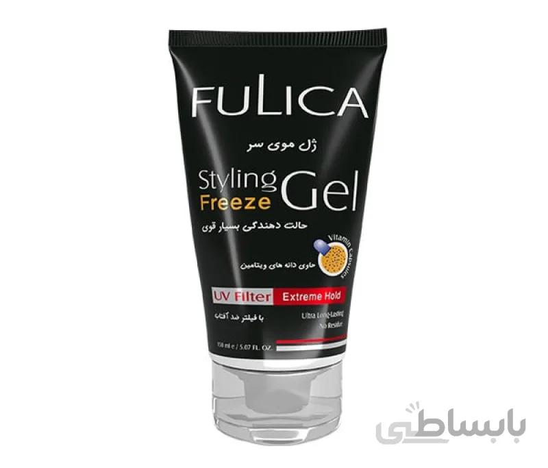 ژل مو حالت دهنده بسیار قوی فولیکا پارس حیان مناسب انواع مو ۱۵۰ میل ا Fulica Styling Freeze Gel150 ml