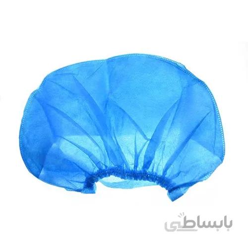 کلاه کشی یکبار مصرف آبی بسته 25 عددی