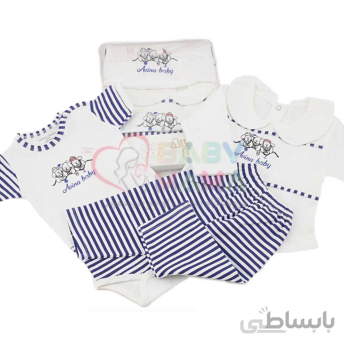 ست سه تیکه Avina Baby مدل سگ ملوان
