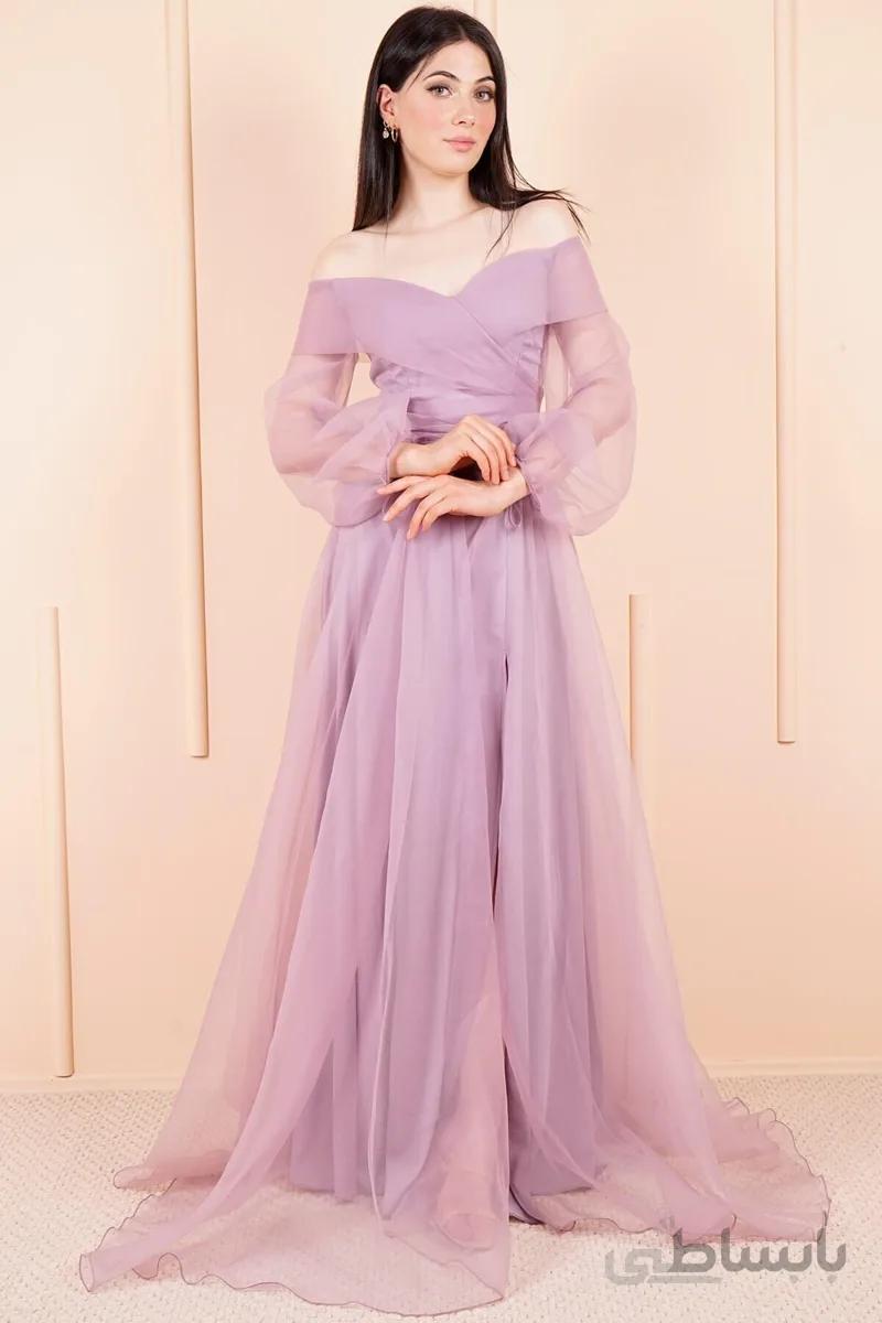 فروش نقدی لباس مجلسی زنانه خاص برند SpringStore رنگ بنفش کد ty46128402