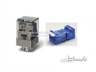 رله چهار گوش 24 ولت DC دو کنتاکت (Finder(60.12
