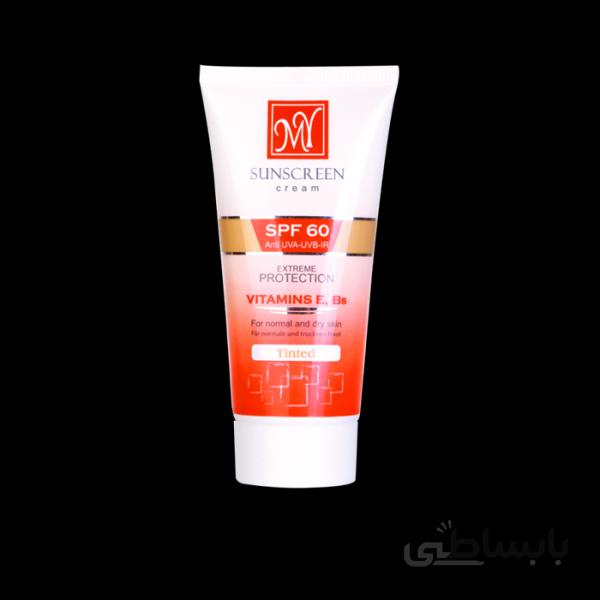 کرم ضد آفتاب فاقد چربی رنگی SPF60 مای