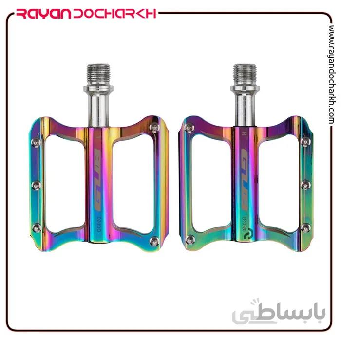 پنچه رکاب آلمینیوم دوچرخه رنگین کمان GUB GC-020