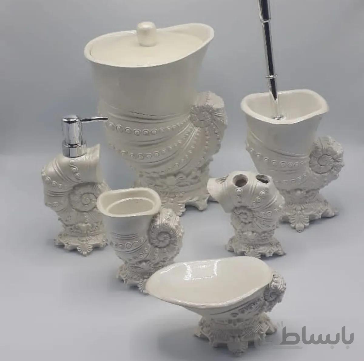 ست سرویس لوازم بهداشتی طرح حلزونی کد ۱۰۲۳۶۶