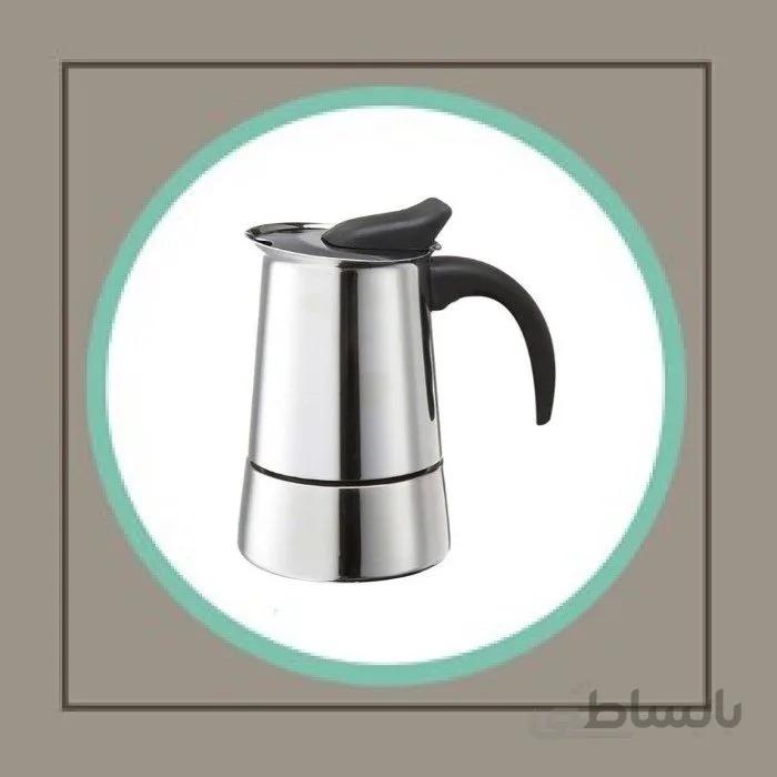 اسپرسوساز استیل فلاسکی مدل 4 کاپ ا Espresso Maker 4 cups steel