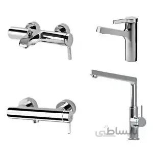 ست شیرآلات KWC مدل آوا کروم کد 44772