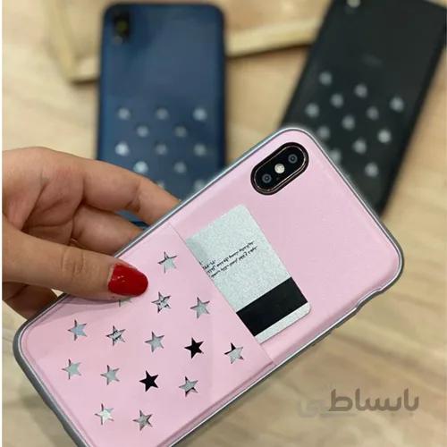 قاب چرمی Kajsa جاکارتی مدل Polka Star