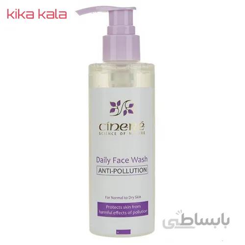 ژل شستشوی سینره مخصوص پوست معمولی تا خشك 200 میلی لیتر ا cinere anti pollution daily face wash dry