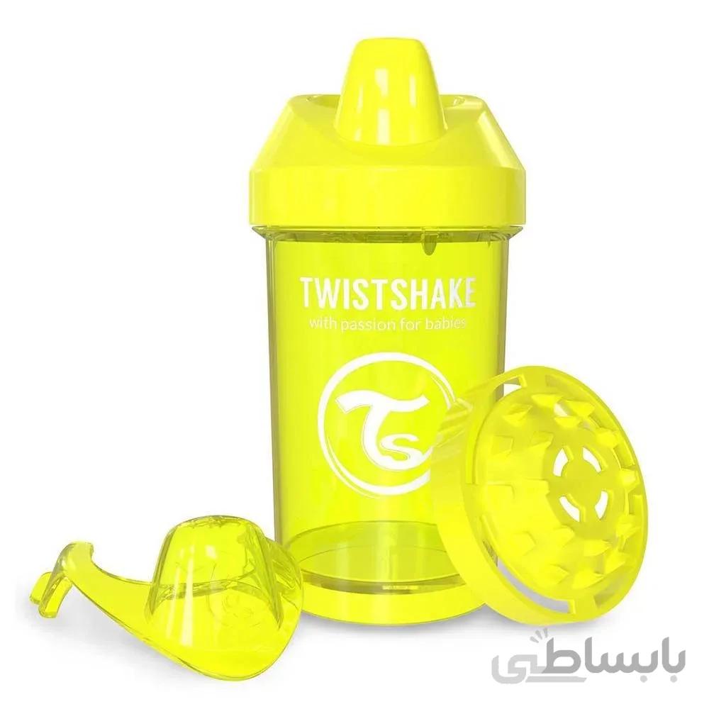 لیوان آموزشی 300 میل زرد تویست شیک Twistshake