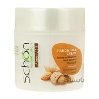 کرم دست و صورت با عصاره بادام شون حجم 150 میلی لیتر ا Schon Almond Oil Moisturizing Cream 150ml