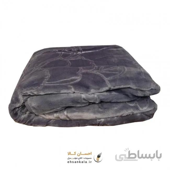 پتو چیکا یک نفره طوسی