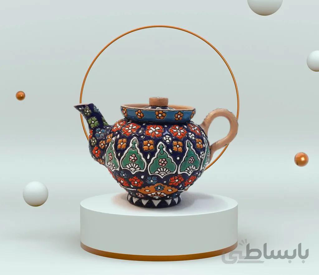 قوری مینا کاری