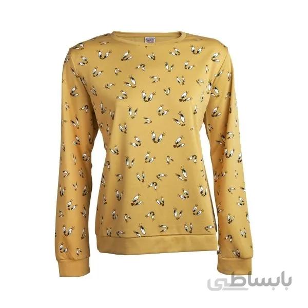 بلوز طرحدار آستین بلند زنانه برند MAX مدل SP21KTRT109ECT