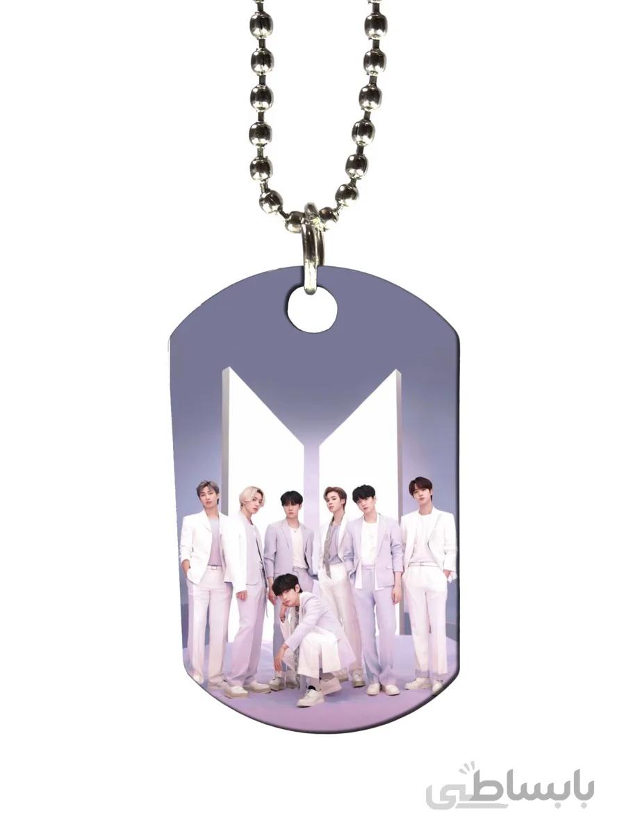 گردنبند طرح گروه bts بی تی اس
